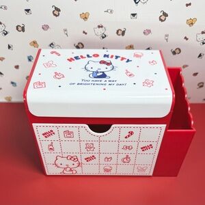Hello Kitty Themed Red and White Desk Organizer